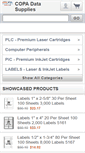 Mobile Screenshot of copadatasupplies.com
