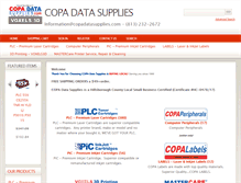Tablet Screenshot of copadatasupplies.com